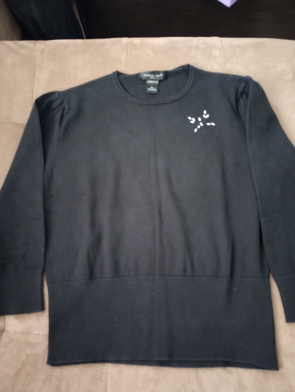 Adult -  August Silk Black Sweater